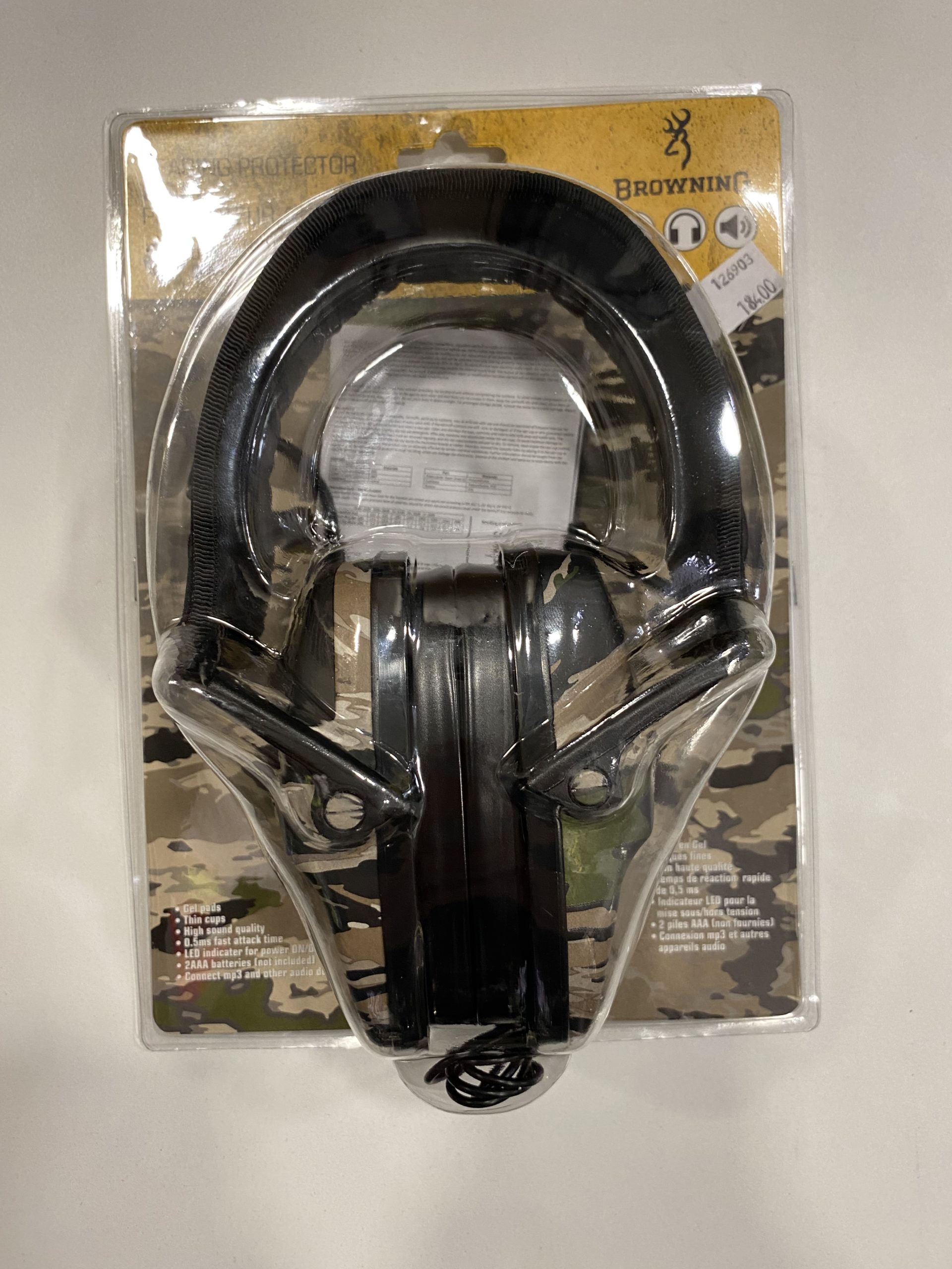 Casque de protection auditive BDM BLUETOOTH olive Browning - 19806